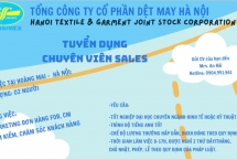 Tuyển dụng nhân viên Sales làm việc tại Hà Nội